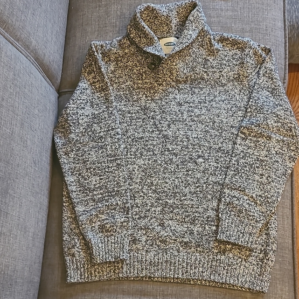 Old Navy Gray Turtleneck Sweater Cozy Knit